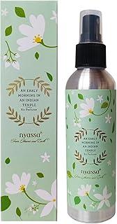 Nyassa Early Morning at an Indian Temple Air Perfume 180ml – Water-Based Mogra Room Spray, Long-Lasting Odour Eliminator for Home, Car, Hotel, Toilet & Office, Floral Fragrance, Alcohol & Paraben-Free
