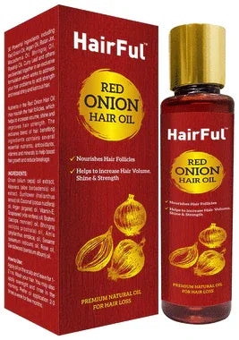 HairFul Red Onion Hair Oil bottle of 120 ml oil