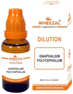 Wheezal Gnaphalium P. Dilution 1M bottle of 30 ml dilution