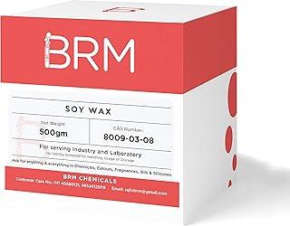 BRM Herbals Soy Wax - 500 Grams Bulk For Candle Making, Craft Candles - Refined Soy Wax For DIY Candle Making