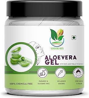 Sunshine Nuts Aloe Vera Gel For Skin, Face Ultimate Gel For Glowing Skin, For Both Men And Women (400) Grms