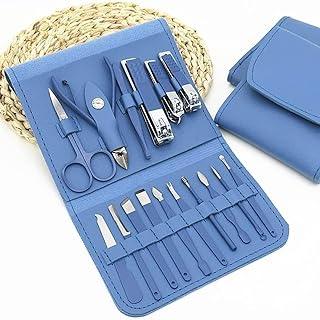 16-Piece Stainless Steel Manicure Set – Nail Clipper Kit for Hand & Feet Care – Pedicure, Facial & Grooming Tools – Professional Nail Clippers (Multicolor)