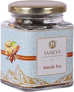 SAAKYA Masala Tea 100g | Pure Natural Spices - Tulsi, Adrak & Elaichi | Immunity Booster | Masala Chai | Indian Masala Chai with Real Masala - No Added Flavour