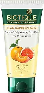 Biotique Advanced Organics Clear Improvement Vitamin C Brightening Face Wash 150Ml