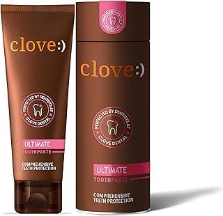 Clove Ultimate Toothpaste , Active Freshness , FREE Dental Consultation with Every PackCavity Prevention , Teeth Whitening , Healthy Gums & Oral Care , Triclosan Free , Paraben Free , Peroxide free , Mint , Pack of 1 (100 gms)