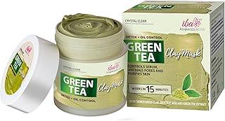 Iba Advanced Activs Crystal Clear Green Tea Mask | Detox + Oil Control | For Oily Combination & Acne Prone Skin | With Salicylic Acid | Deep Pore Cleansing | Halal Certified & Vegan