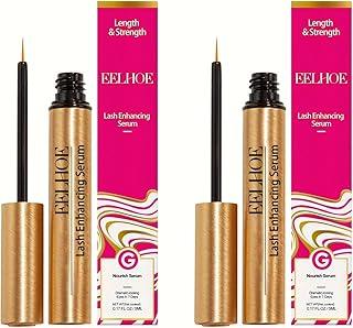 SHOPONIL 2Pcs Lash & Brow Growth Serum - Hormone-Free Enhancer for Thicker, Longer Lashes & Brows in 8 Weeks - Organic, Vegan & Gentle, Eyebrow & Eyelashes Growth, Mascara Waterproof Smudge Proof - 5ML