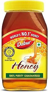 Dabur Honey - 500g | 100% Pure | World's No.1 Honey Brand with No Sugar Adulteration | For Fitness & Health | Natural Immunity Booster | 100% Indigenous | Rich in Antioxidants & Minerals