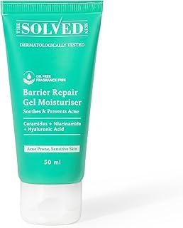 THE SOLVED SKIN India’s 1st Derma Tested Barrier Repair Gel Moisturiser With Lamellar Liquid Technology Reverses 4 Signs of Skin Damage by 70% Within 4 Weeks. 48 Hours Hydration. 50ml