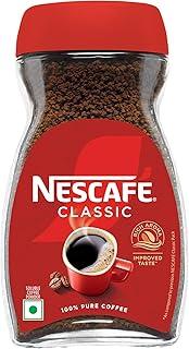NESCAFE Classic Instant Coffee Powder | Great start to your morning | 100% Pure Coffee | 180g/190g Jar (Weight May Vary)