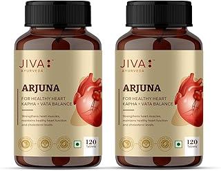 Jiva Arjuna - 120 * 2 Tablets | Promotes Heart Health | 100% Pure & Natural | Helps To Maintain Cholestrol Level | Goodness Of Arjuna, Babool & Corn Starch