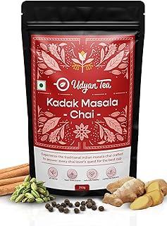 Udyan Tea Kadak Masala Chai | Authentic Indian Masala Chai Latte | Premium Blend with Fresh Tea Leaves & Real Spices, 250g