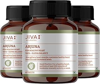 Jiva Arjuna Tablets 500mg 180 Tablet Promotes Heart Health | Manages Cholesterol Level - 60 Tablet (Pack of 3)