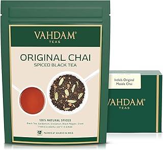 VAHDAM, India's Original Masala Chai Tea Loose Leaf - 100g Blend Of Black Tea, Cinnamon, Cardamom, Cloves & Black Pepper | Ancient Indian House Recipe Of Spiced Masala