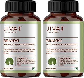 Jiva Brahmi Tablet 500mg 240 Tablets | Mind Wellness Strengthens Nervous System - 120 Tablet (Pack of 2)