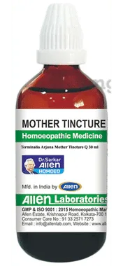 Allen Laboratories Terminalia Arjuna Mother Tincture Q bottle of 30 ml mother tincture