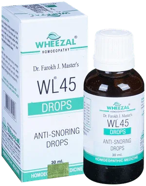 Wheezal Dr. Farokh J. Master's Wl 45 Anti-Snoring Drop bottle of 30 ml drop