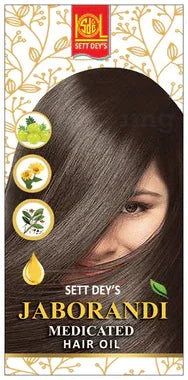 Sett Dey Jaborandi Medicated Hair Oil bottle of 200 ml oil
