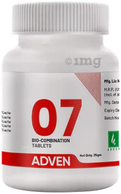 Adven 07 Biocombination Tablet bottle of 25 gm biocombination tablet