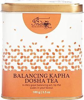 The Indian Chai - Balancing Kapha Dosha Tea 100g with Orange Peel, Tulsi, Lemongrass etc for Appetite & Digestion, Helps Reduce Water Retention, Ayurvedic Herbal Tea