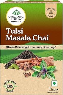 Organic India Tulsi Masala Chai 25 Bags – Stress Relieving & Refreshing