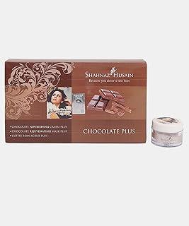 Shahnaz Husain Chocolate Plus Facial Kit | Chocolate Nourishing Cream Plus | Chocolate Rejuvenating Mask Plus | Coffee Bean Scrub Plus | 3x10g
