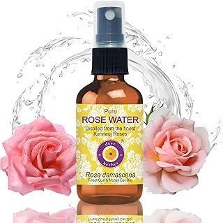 Deve Herbes Pure Rose Water (Hydrosol) (Rosa Damascena) for Face, Skin and Hair 100% Natural Therapeutic Grade 50ml
