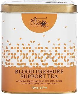 The Indian Chai – Blood Pressure Support Tea 100g with Beetroot, Jatamansi, Burdock Root, Ashwagandha, Juniper berry etc for Cholesterol & Metabolism.