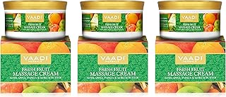 Vaadi Herbals Value Pack of 3 Fresh Fruit Massage Cream with Apple, Papaya & Kokum Butter