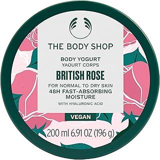 The Body Shop British Rose Body Yogurt | Lightweight Gel-Cream | Absorbs Instantly on Damp Skin | 48-Hour Hydration With Rose & Shea Butter | For Normal to Dry Skin | 200ml