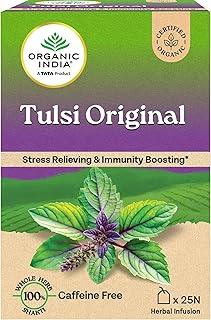 Organic India Tulsi Original 25 Bags – Caffeine‑Free Detox Tea