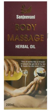 Sanjeevani Body Massage Herbal Oil bottle of 200 ml oil