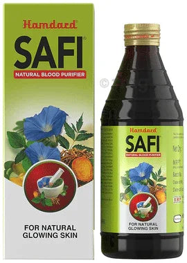 Hamdard Safi Natural Blood Purifier Syrup | For Natural Glowing Skin & Stomach Care bottle of 100 ml syrup