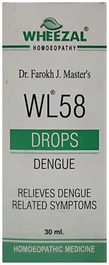 Wheezal WL58 Dengue Drop bottle of 30 ml drop