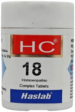 Haslab HC 18 Ledum Complex Tablet bottle of 20 gm tablet