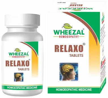 Wheezal Relaxo Tablet bottle of 25 gm tablet