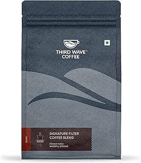 THIRD WAVE COFFEE ROASTERS Signature Filter Coffee Blend | Dark Roast | Moka Pot/Home Espresso Machine/South Indian Filter | 100% Arabica Coffee | 250 Grams | Fine Grind, Packet