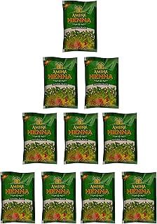 Amina Henna, Natural Black Mehndi Powder, 250 g (Pack of 10)