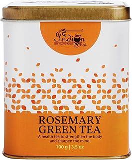 The Indian Chai - Rosemary Green Tea 100g for Memory and Concentration, Digestion, Helps Regulate Water Retention, Helps in Weight Loss & Metabolism