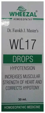 Wheezal WL17 Hypotension Drop bottle of 30 ml drop