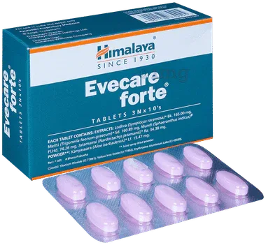 Himalaya Evecare Forte Tablet | Supports Women's Wellness strip of 10 tablets