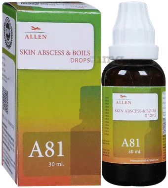 Allen A81 Skin Abscess And Boils Drop bottle of 30 ml drop