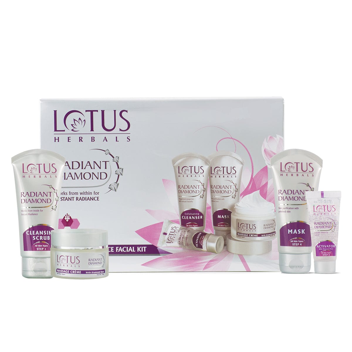 Radiant Diamond Cellular Radiance Salon Grade FACIAL KIT