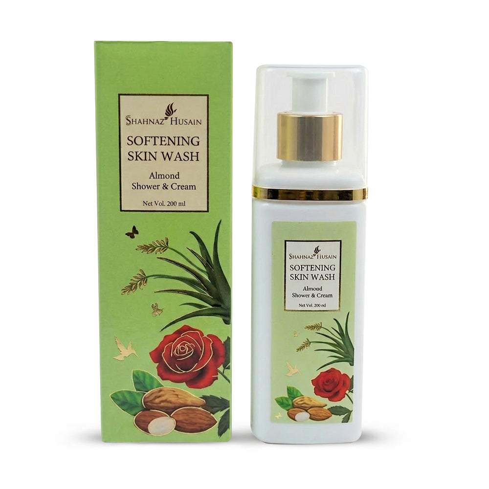 Shahnaz Husain Softening skin wash Almond Shower & Cream | 200ml