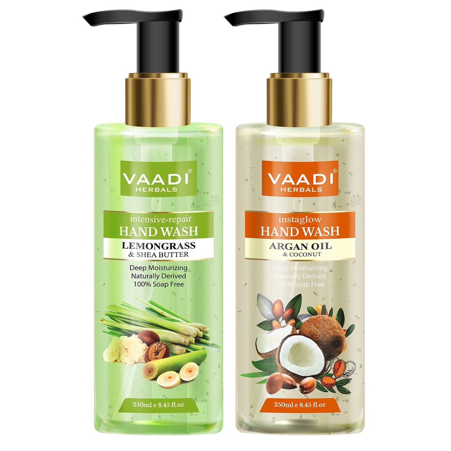 Deep Moisturising - Pack of 2 Luxurious Handwash - Lemongrass & Argan Oil (250 ml x 2)
