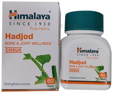Himalaya Pure Herbs Hadjod Bone & Joint Wellness Tablet bottle of 60 tablets