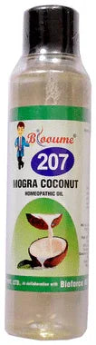 Blooume 207 Mogra Coconut Homeopathic Oil bottle of 200 ml oil