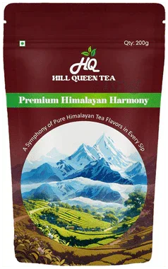 Hill Queen Tea Premium Himalayan Harmony | Premium Black CTC Tea packet of 200 gm tea