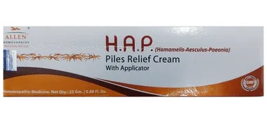 Allen H.A.P Haemorrhoid Relief Cream tube of 25 gm cream