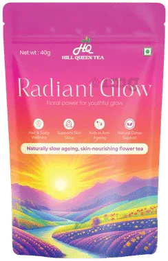 Hill Queen Tea Radiant Glow Flower Tea packet of 40 gm flower